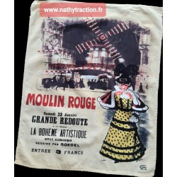 Torchon MOULIN ROUGE JAUNE