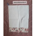 Petite serviette SDB motif HIBOUX