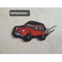 Porte clef 2CV rouge phare blanc