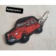 Porte clef 2CV rouge phare blanc