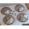 Kit de 4 enjoliveurs de roue en Inox pour 2CV
