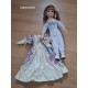 Poupée Porcelaine 1900 perle et son parapluie