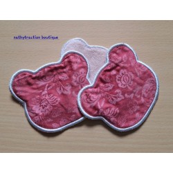 1 lot de 3 lingettes en tissu ours