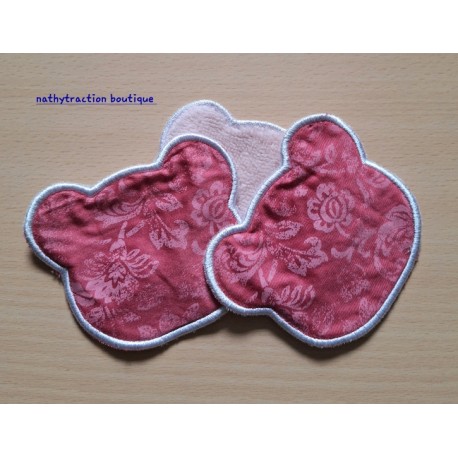 Lot 3 lingettes ours tissu