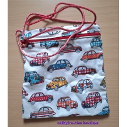 Pochette bandoulière motif 2CV