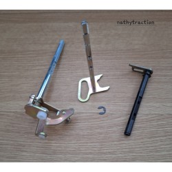 1 jeu d'axes de papillon et volet starter pour carbu double corps 2CV