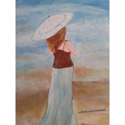 Tableau la Dame et l'Ombrelle