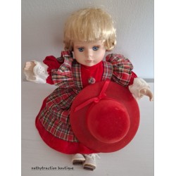 Petit poupée Porcelaine style écossaise