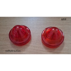 PAIRE cabochon feu clignotant rouge AXO