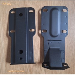 Paire support pare-choc arrière étroit pour 2CV