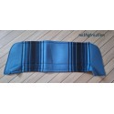Plage arrière tissu bleu rayé 2cv