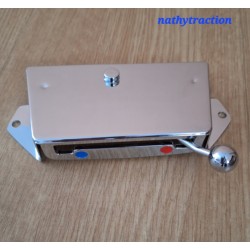 manette chauffage en plastique chromé 2CV