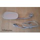 PAIRE RETROVISEUR RECTANGLE 2CV inox