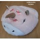 Chausson Licorne rose /blanc