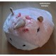 Chausson Licorne rose /blanc